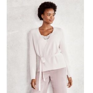 Haven Well Within 100% Cashmere Ribbed Wrap Cardigan Sweater